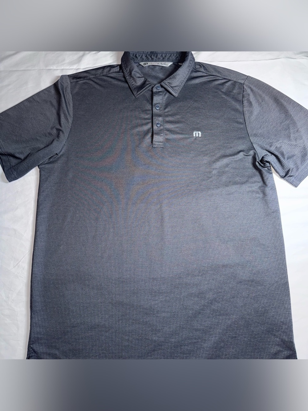 Travis Mathew Men's Charcoal Gray Performance Polo